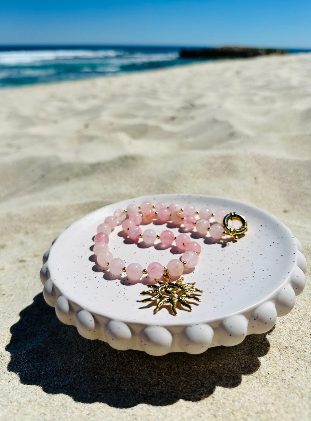 Pink Lagoon Beaded Necklace