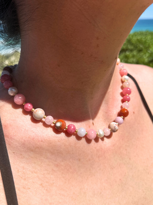 Kalbarri Sunsets Beaded Necklace