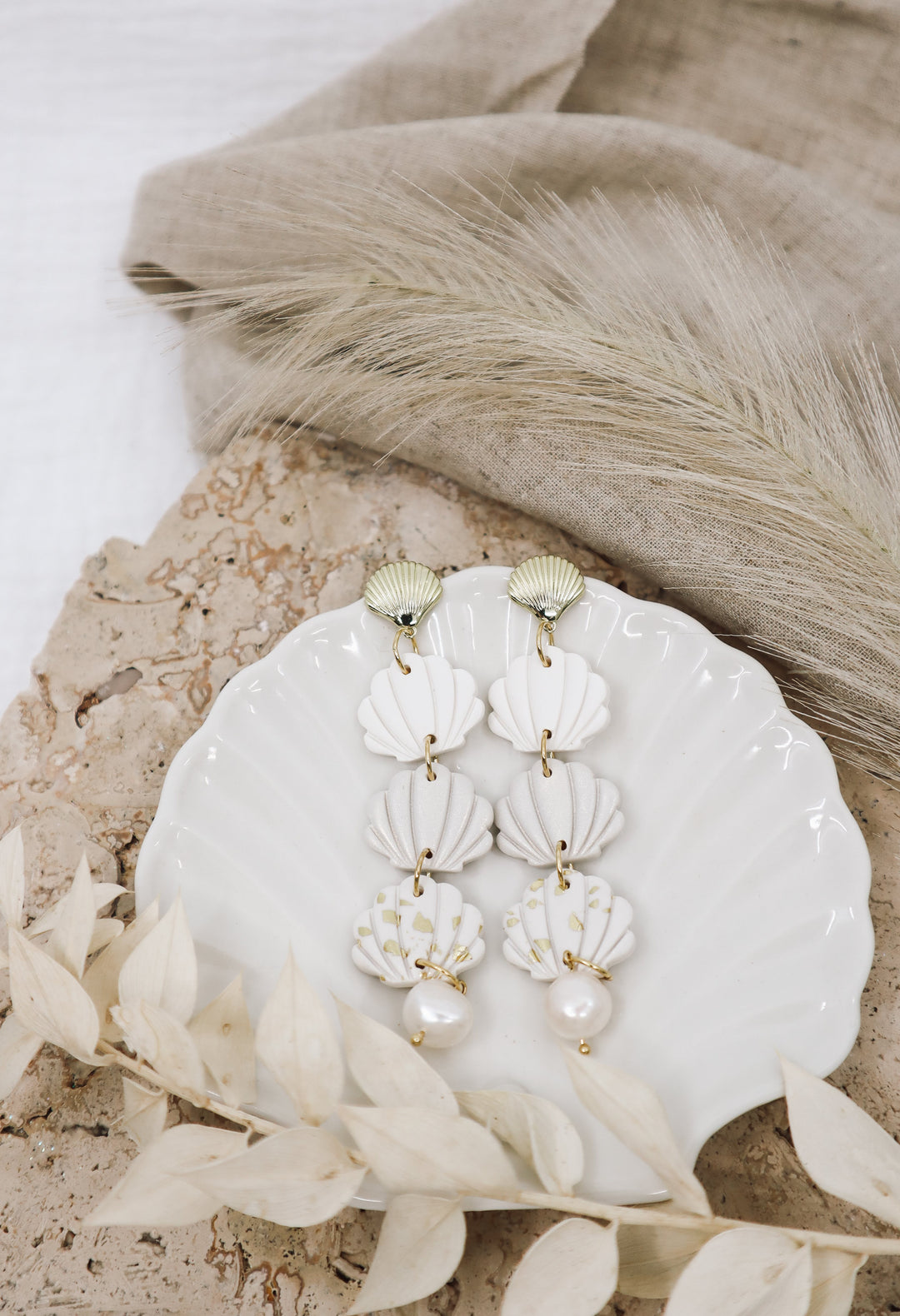 Shell Luxe Statement Dangles