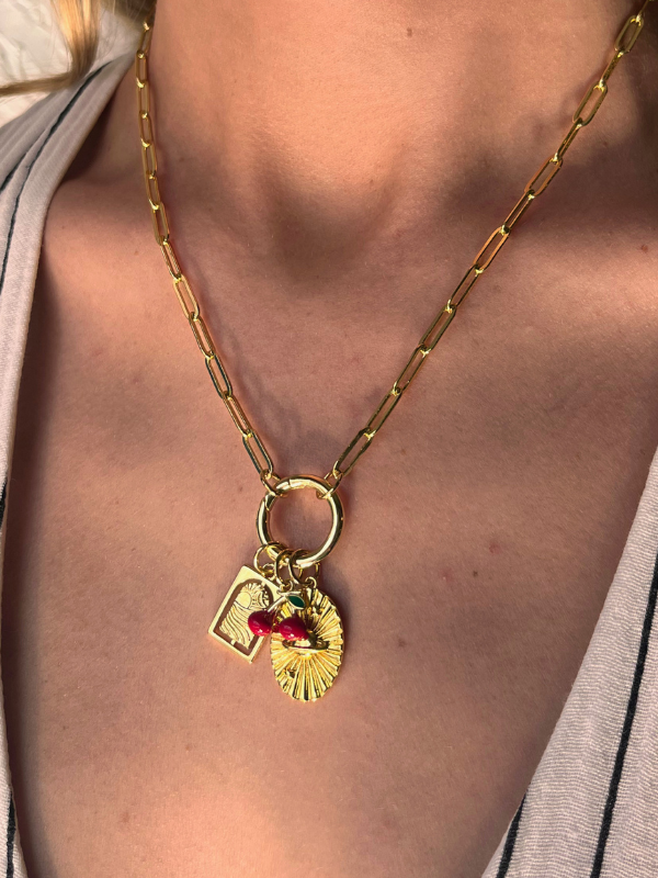 Sweet Escape Cherry Charm Necklace