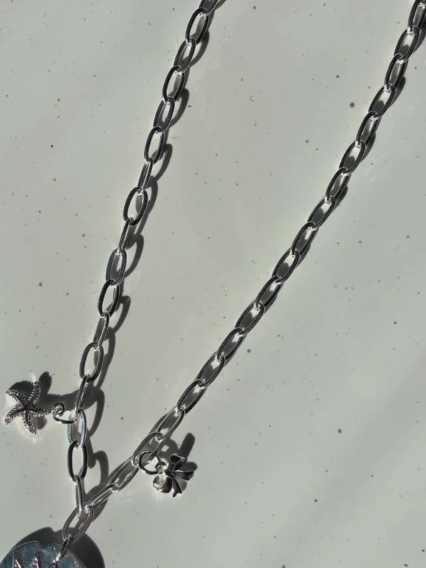 Silver Stargazer Charm Necklace